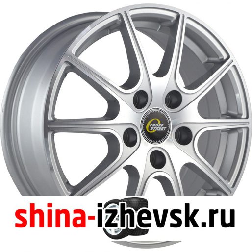 Колесный диск CrossStreet CR04 6xR15 4×98 ET32 DIA58.6 серебристый полностью полированный в Ижевске